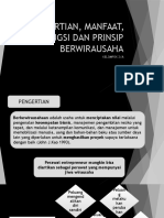 Pengertian, Manfaat, Fungsi Dan Prinsip Berwirausaha