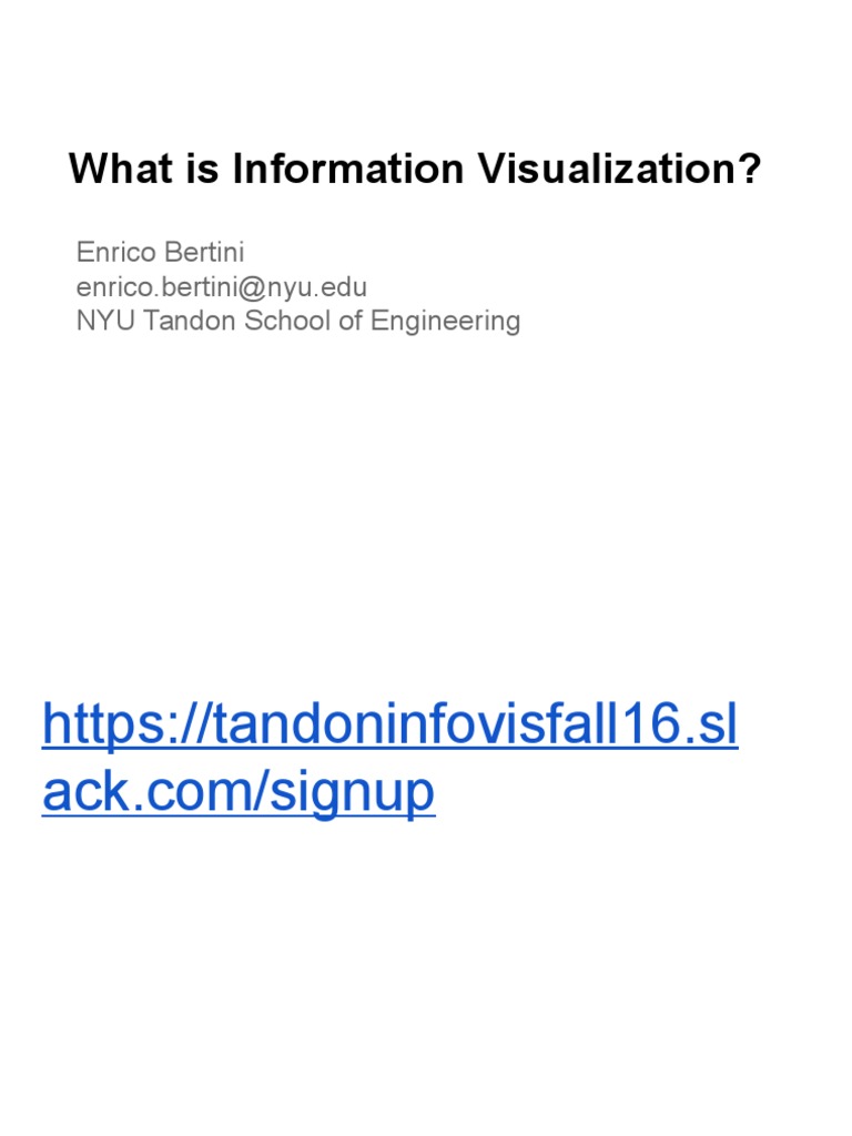 Introduction To Information Visualization | PDF | Visualization ...