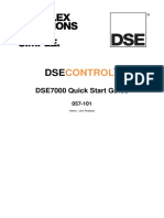 Control: DSE7000 Quick Start Guide