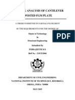 Buckling Analysis of Cantilever Twisted FGM Plate