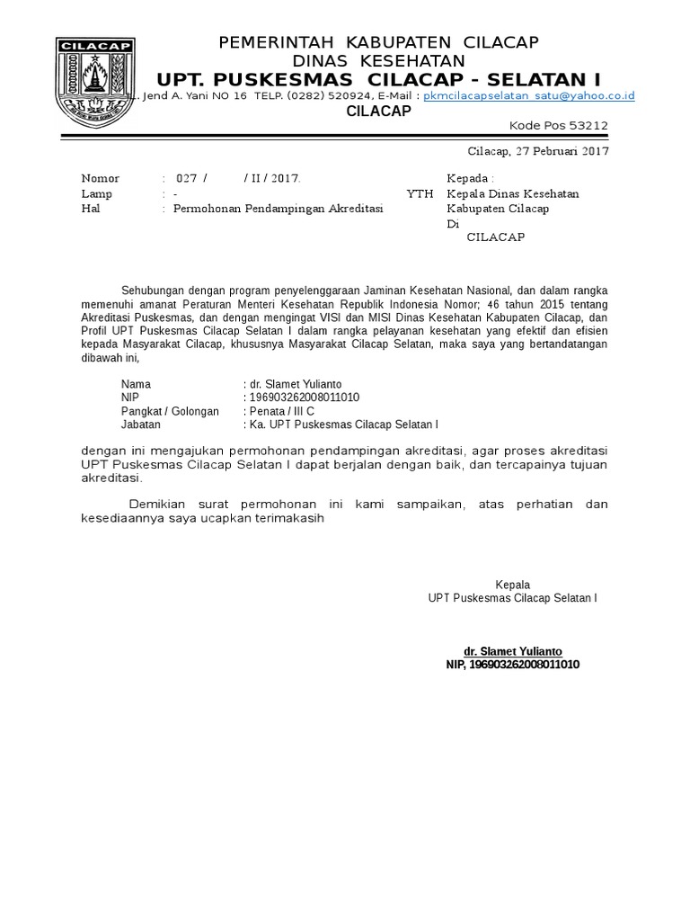 Permohonan Pendampingan Akreditasi