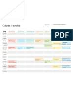 Content Calendar