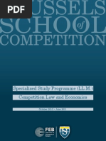 Download Brussels School of Competition BSC Specialised Study Programme LLM Competition Law and Economics by VBO-FEB Federation of Enterprises in Belgium SN34420203 doc pdf