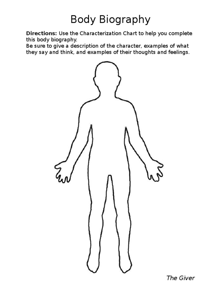 Body Biography for The Giver | PDF | Self-Improvement