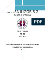 Bahsa Inggris 2: Tugas Softskill