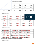 Modul Bacaan Suku Kata Terbuka 2014