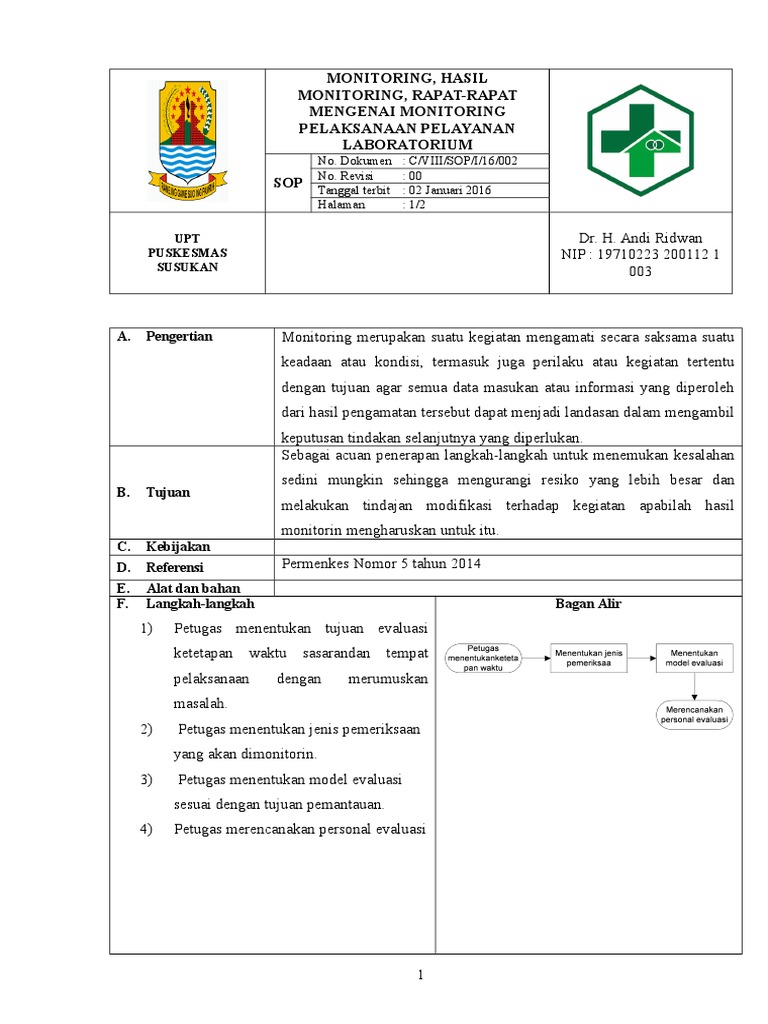 8.1.4 EP 5 Sop Monitoring Hasil Monitoring Tindak Lanjut