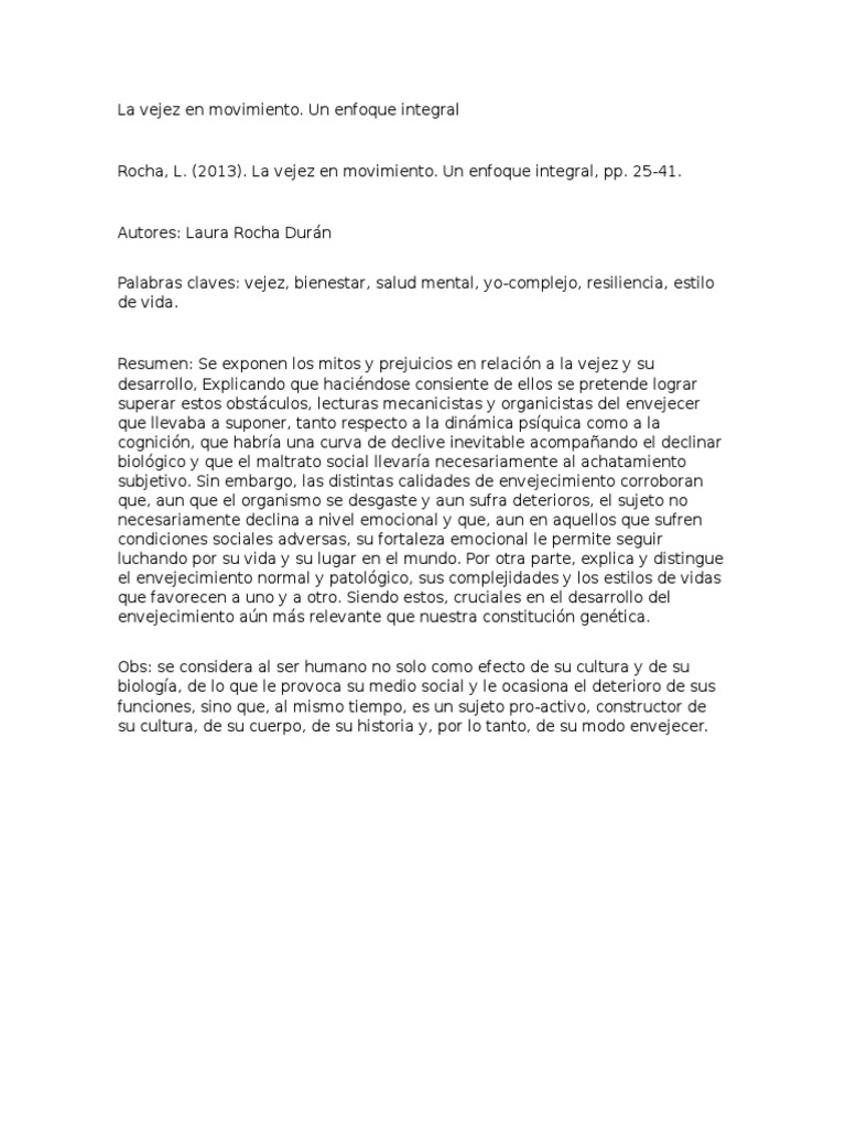 La vejez: mitos y realidades culturales | PDF | Vejez | Envejecimiento