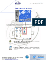 Manejo de Estacion Total Topcon GPT-7500 PDF