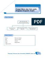 TIK Kelas 8. Bab 5. Fungsi Menu Dan Ikon Pada Program Pengolah Angka PDF