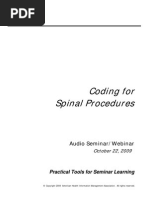 Download Coding for Spinal Proc by Tintin SN34421731 doc pdf