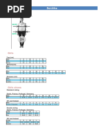 Bershka Size Chart