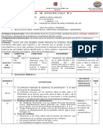 2 Sesión de Aprendizaje Del 27 Al 31 de Marzo 1grado Al 5grado