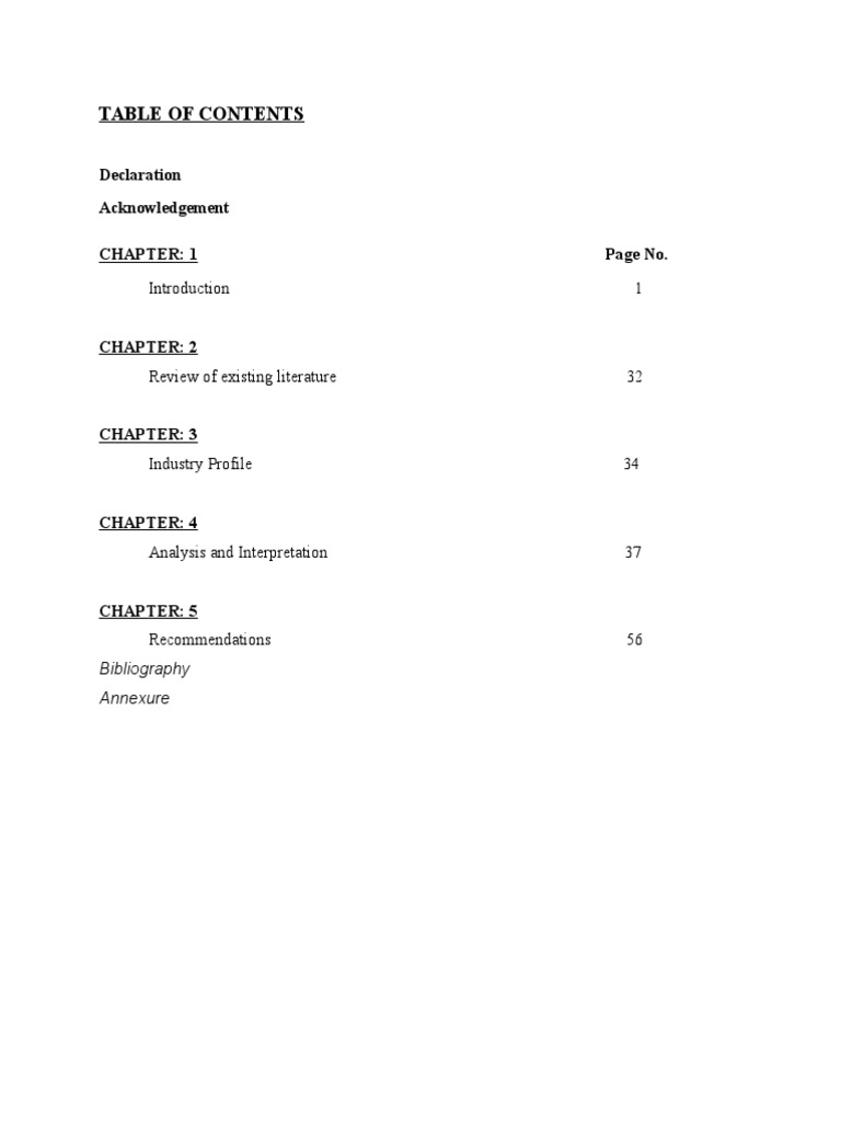 Declaration Acknowledgement Chapter: 1 Page No | PDF