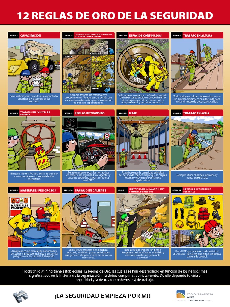 12 Reglas de Oro de La Seguridad | PDF | Mercancías peligrosas | Science