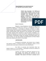 Convocação do ministro da Justiça