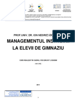 Managementul Instruirii La Elevii de Gimnaziu - Ion Negret-Dobridor