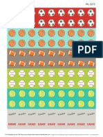 Calendar Labels Sports PDF