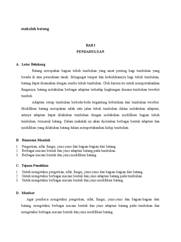 Makalah Batang
