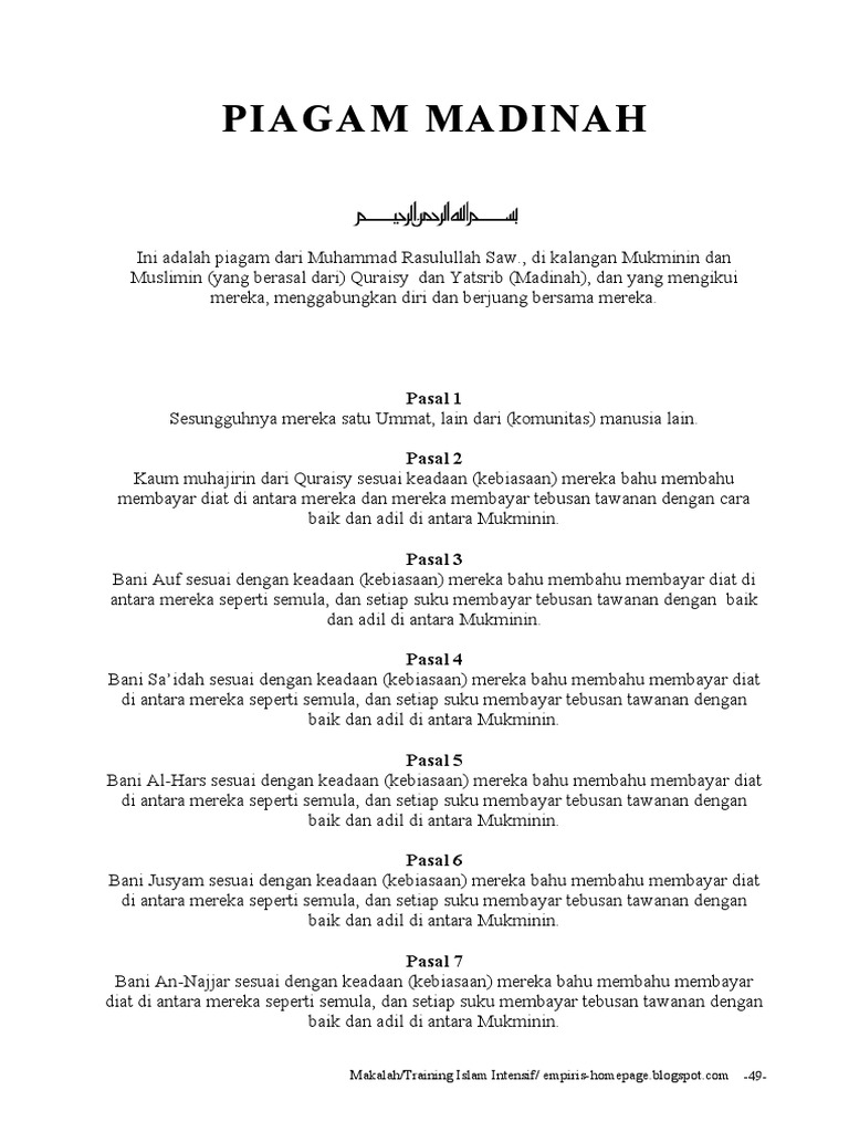 Piagam Madinah