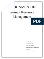 Assignment 02 Human Resource Management
