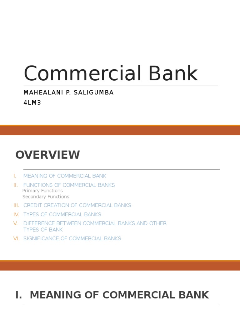  Define Commercial Bank And Its Functions Commercial Bank And Its