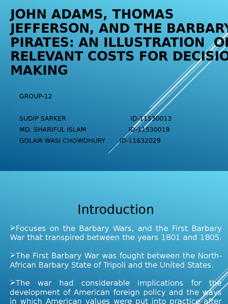 Barbary Coast intelligence overview