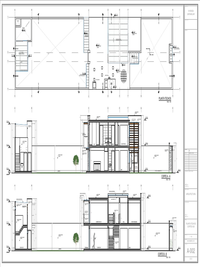 Planos de vivienda unifamiliar | PDF