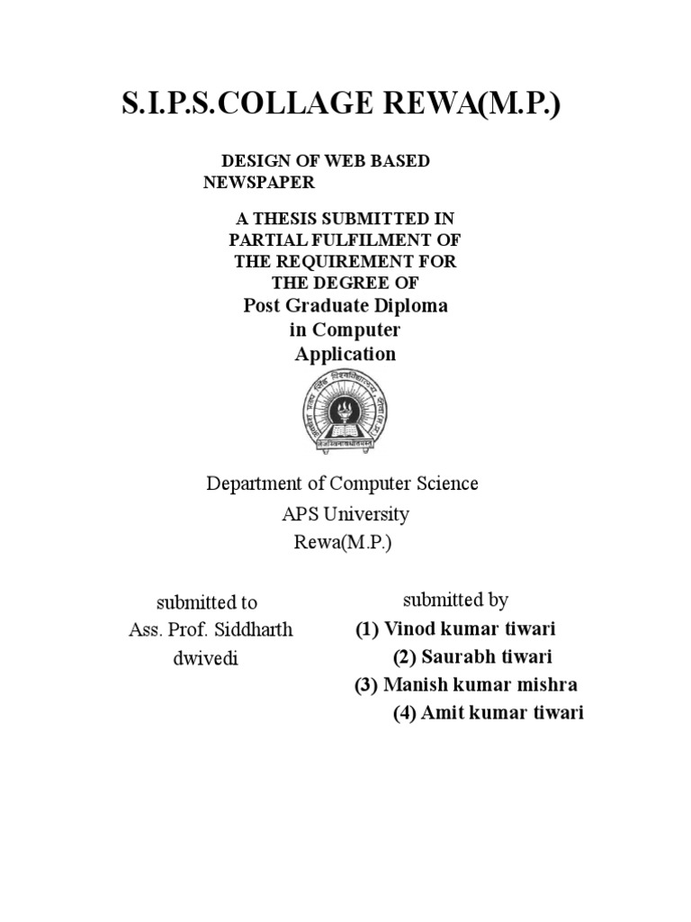 Design of  Based Newspaper PDF Unit Testing Html