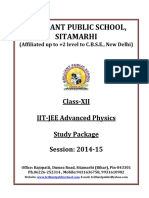 IIT-JEE Physics Study Package for Class 12 Electrostatics