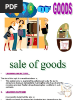 Business Law-SALE OF GOODS