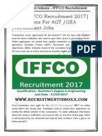 IFFCO Recruitment 2017