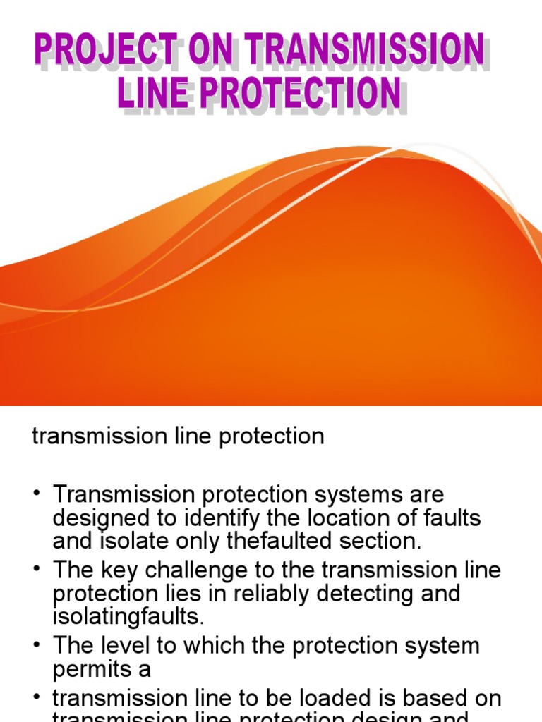 Transmission Line Protection 2 PDF Transmission Line Relay