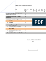 Format Penilaian Business Plan