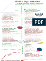 LKG Syllabus in India