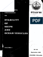 Stability Conference 1986 Proceedings Vol I