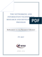 NITRD Program Supplement to the President’s Budget – FY 2017
