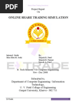 Download Project Report on Online Share Trading Simulation by brijpatan SN34426466 doc pdf