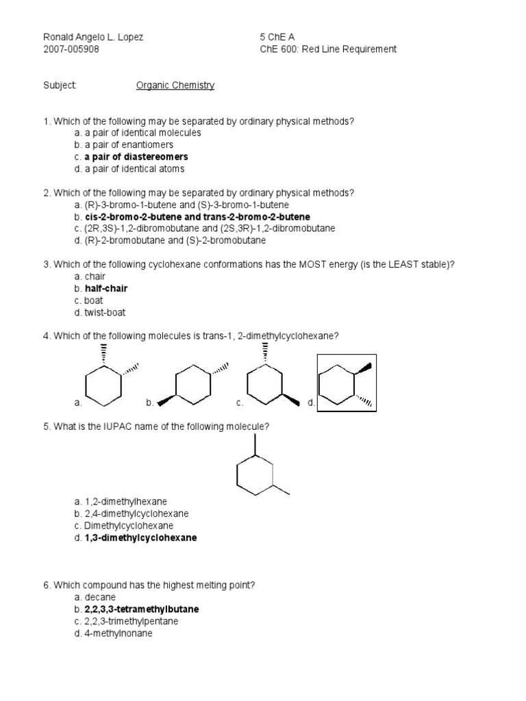 1000 MULTIPLE CHOICE QUESTIONS IN ORGANIC CHEMISTRY PDF visual data 6