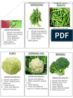 Spesifikasi Sayuran