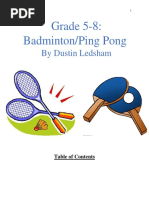 Badminton Ping Pong Unit