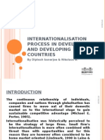 Internationalisation Process in Developed and Developing Countries 