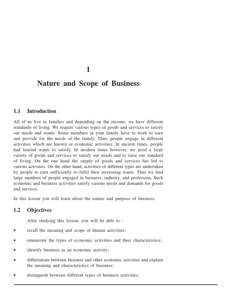 General nature of business image