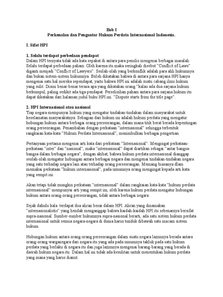 Pengantar Hukum Perdata Internasional Indonesia