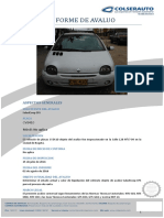 Informe de avalúo vehículo Renault Twingo 2008