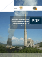 Procjena Tehnoloških Potreba Za Ublažavanje Klimatskih Promjena I Prilagođavanje Za Crnu Goru PDF