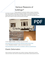 Which Are Various Reasons of Cracks in Buildings