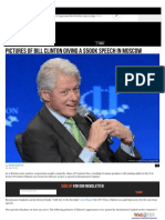 Clinton-Podesta Russian Connections- Pictures of Bill Clinton Giving a $500K Speech in Moscow.pdf