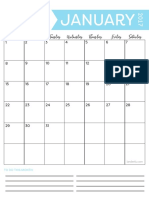 2017 Printable Calendar