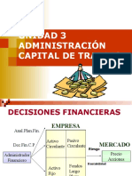 UNIDAD 3 Administración Del Capital Trabajo